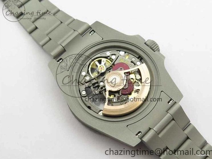 116610 Bezel Skeleton DIal Best Sandblasted Edition on ROF Andrea Submariner Carbon SA3130 Pirlo 0308